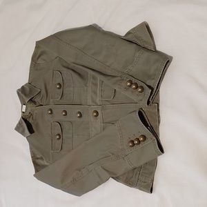 J. Crew Womans Utility/Field Jacket. Light olive green. Sz XS. Excellent‎ cond.